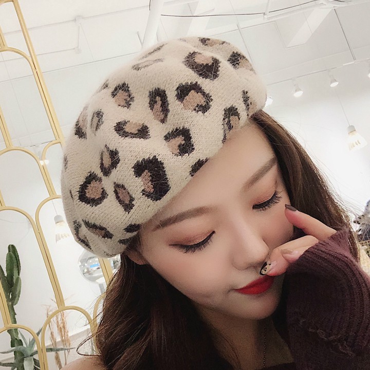 Mũ nồi beret da beo Mã: CK0581