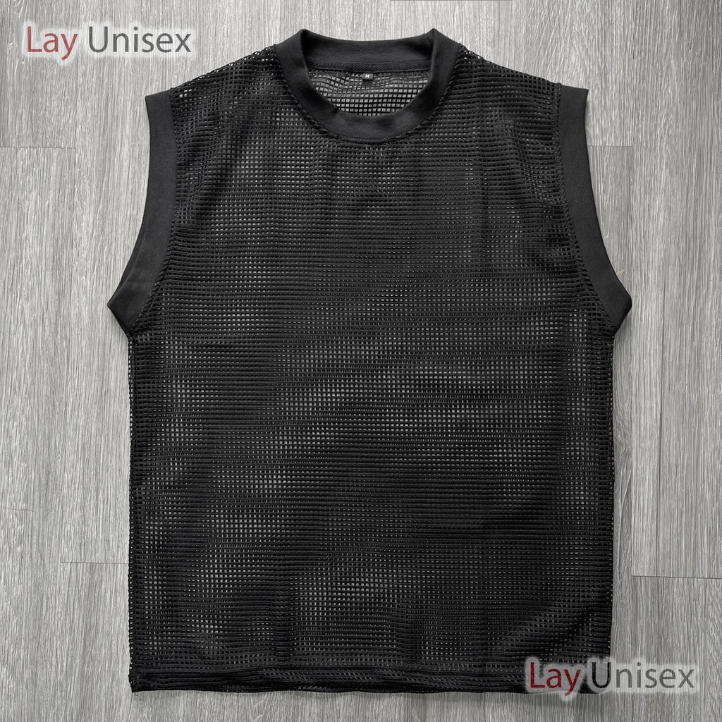 Áo Tank Top Lưới ba lỗ unisex