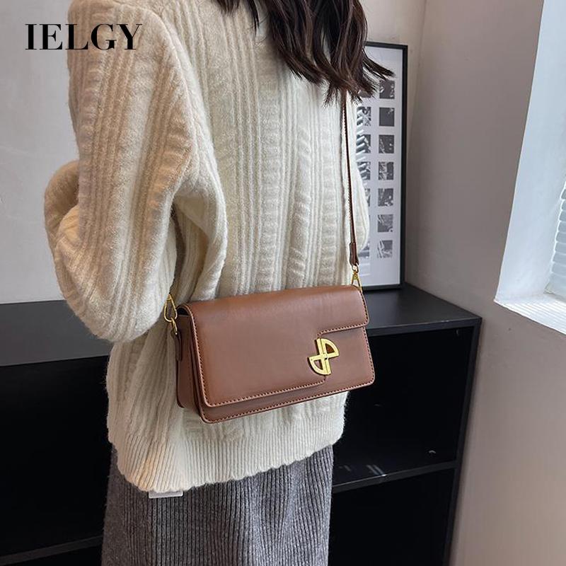 Ielgy Túi Đeo Chéo Nhỏ Hình Vuông Phong Cách Phương Tây Phổ Biến Và Nổi Tiếng Cho Nữ