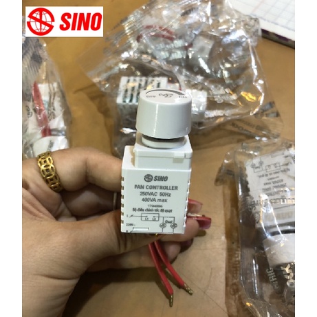 SINO Hạt Dimmer Quạt 400VA S400VX - Hàng Việt Nam, Chất Lượng Cao