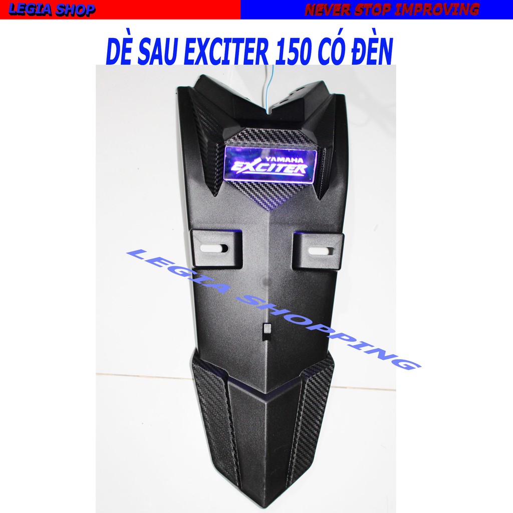 DÈ SAU - CHẮN BÙN ĐỘ CÓ ĐÈN GẮN XE YAMAHA EXCITER 150 KIỂU FZ
