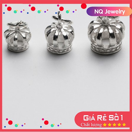 Charm bạc vương miệng mặt treo - NQ Jewelry