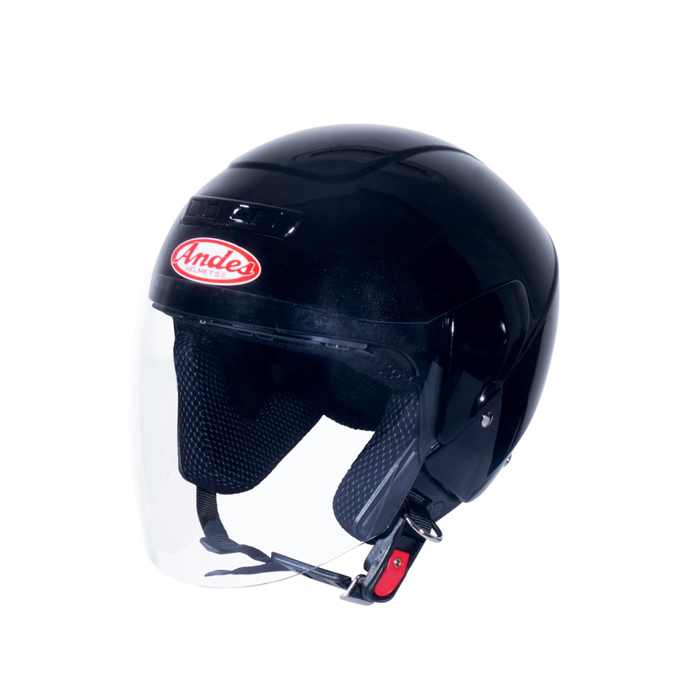 Mũ Bảo Hiểm Andes 3/4 đầu Có Kính 3S202D Bóng [CHÍNH HÃNG]