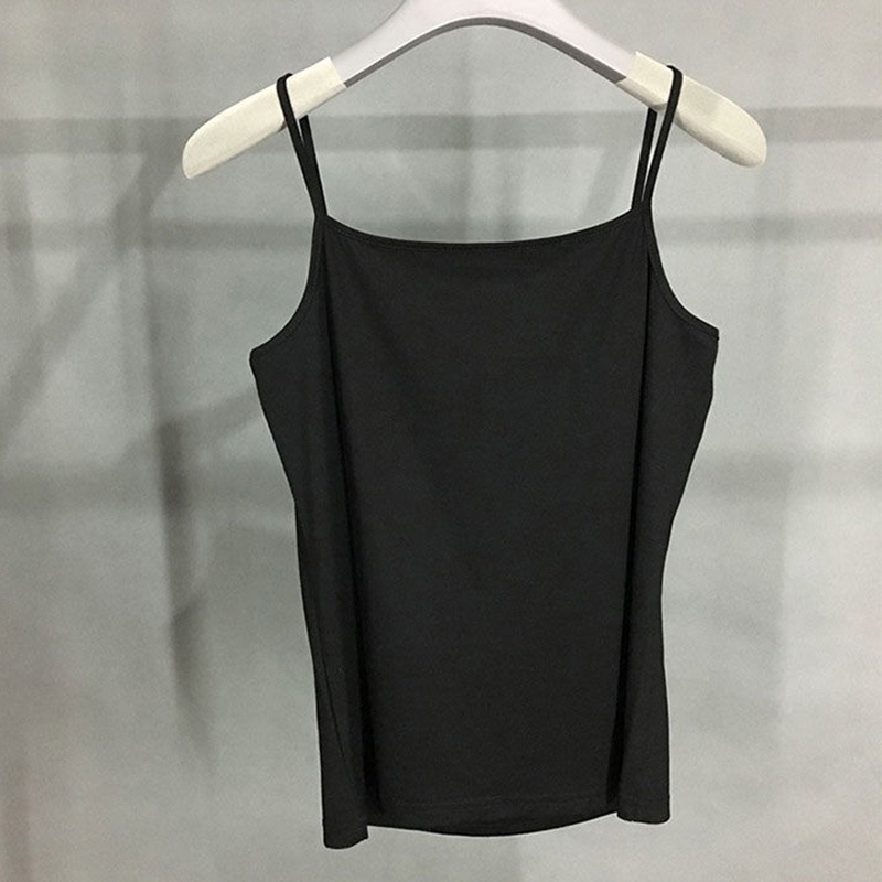 Áo hai dây IELGY cỡ lớn màu trơn phong cách thời trang mùa hè cho nữ