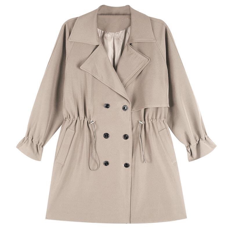 Áo khoác mangto dáng vừa 2 lớp xinh xinh