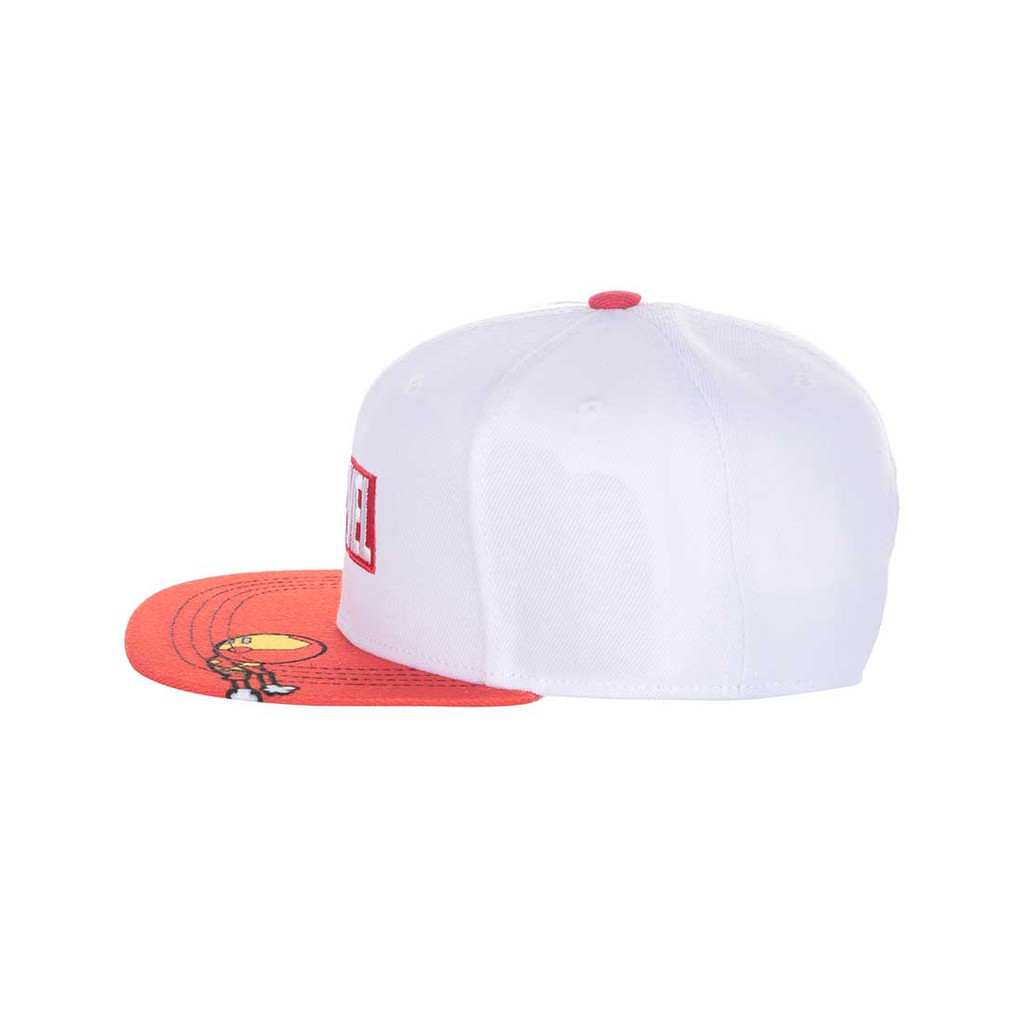 Mũ snapback Miniso Marvel (Trắng đỏ ) - Hàng chính hãng