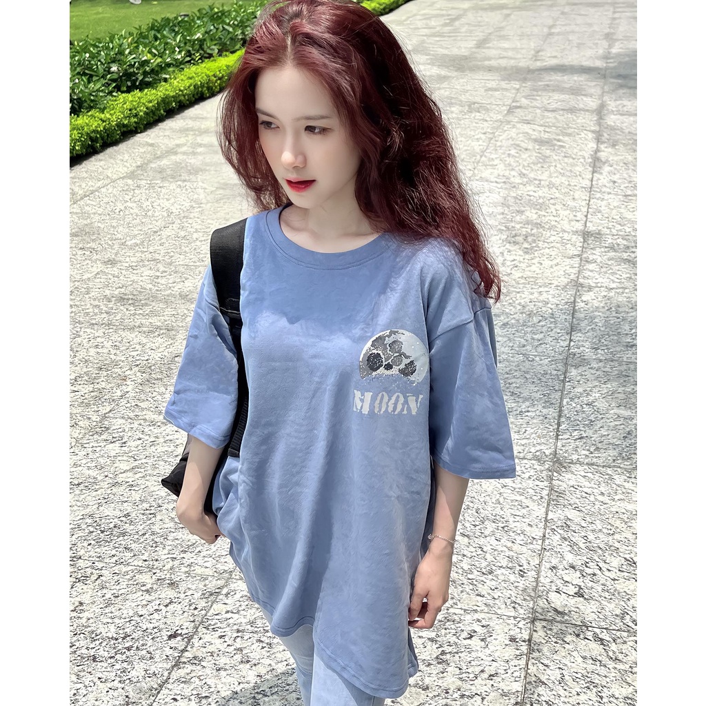 Áo thun chữ MOON hình sau lưng quảng châu thời trang nữ miho house