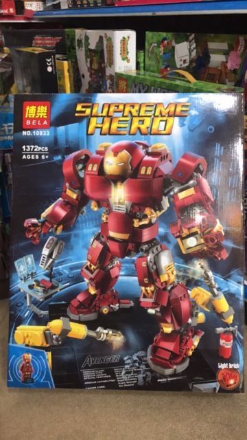 FREELắp ráp lego superhero siêu người sắt ionman và bộ ráp khổng lồ