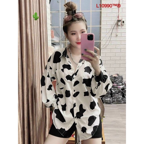 Áo sơ mi bò sữa  và beo dài tay xịn xò(có bán quần riêng) mẫu mới  chất kate lụa 100%,, Size&lt;60kg