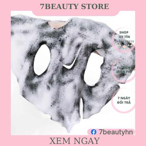 Mặt nạ than sủi bọt thải độc amino acid dùng cái nhân,spa thẫm mỹ viện.