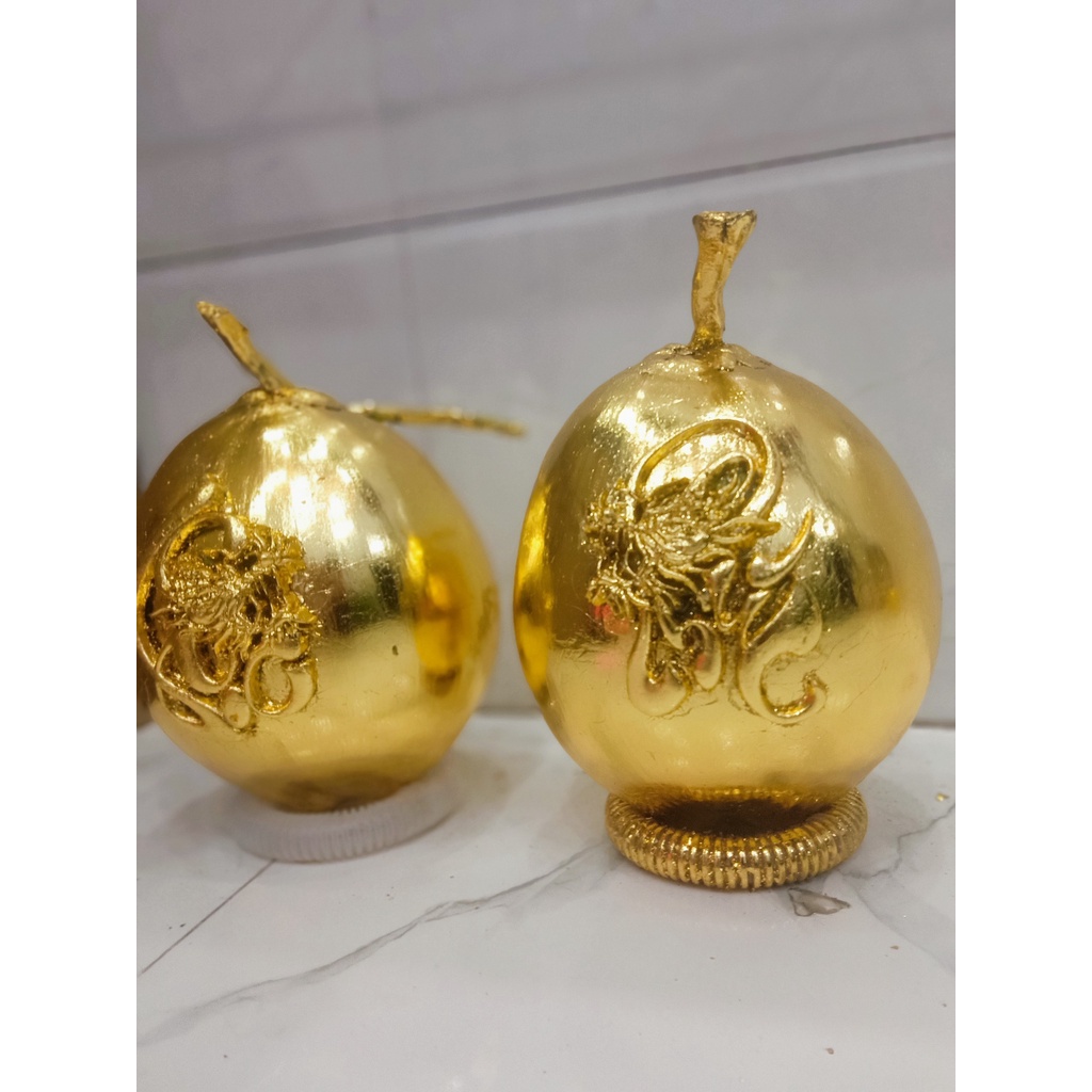 Phôi chữ 3D làm dừa Thư pháp, dừa dát vàng, bưởi chưng Tết_ Chữ Phúc Lộc Thọ Tài
