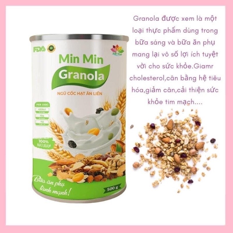 Ngũ cốc nguyên hạt ăn liền Granola - thơm ngon, bổ dưỡng cho cả gia đình