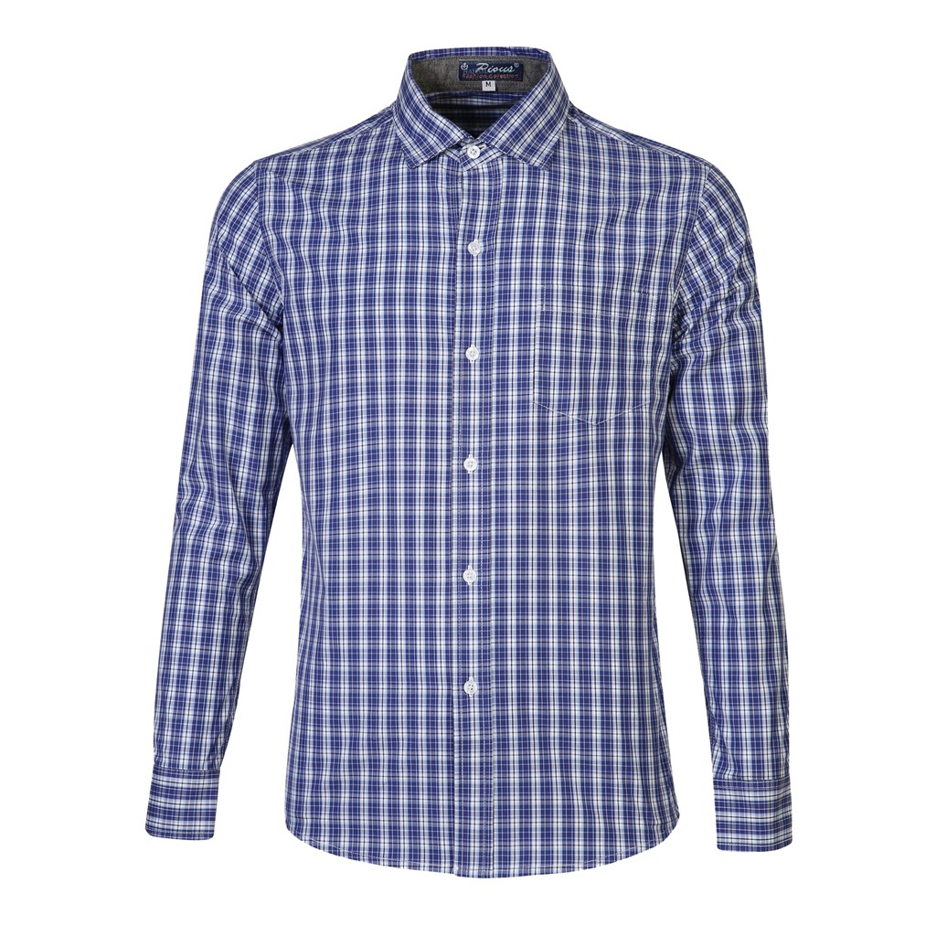 Áo sơ mi nam caro cao cấp dài tay Pious SMDT086