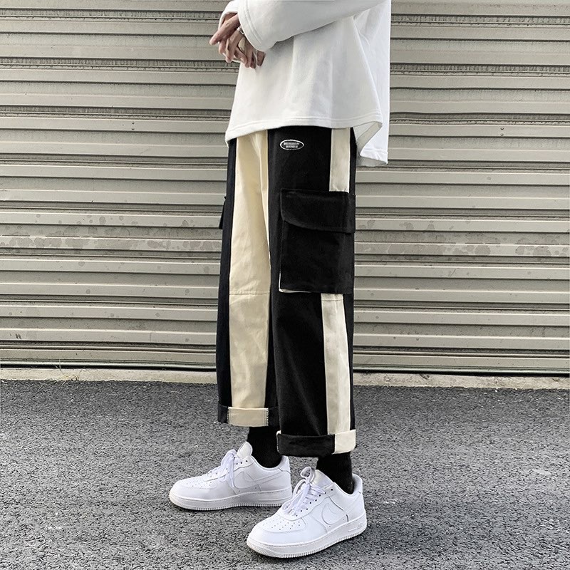 QUẦN JOGGER KAKI UNISEX PHỐI MÀU MR SMILE 99 SHOP