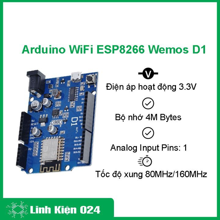 Arduino WiFi ESP8266 WeMos D1