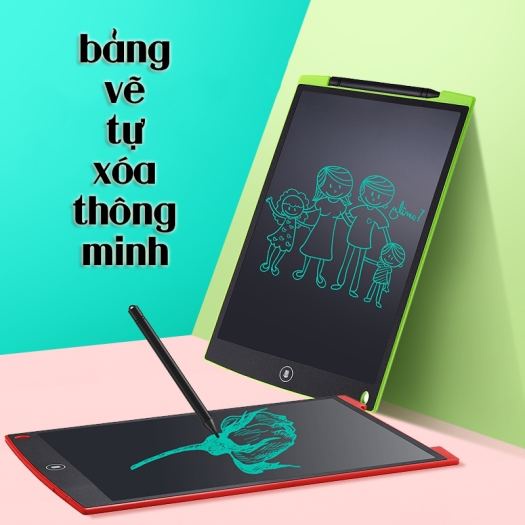 Đồ Chơi Bảng Viết Tự Xoá, Bảng Vẽ Điện Tử LCD, Bảng LCD 8,5 inch Tự xoá kèm bút