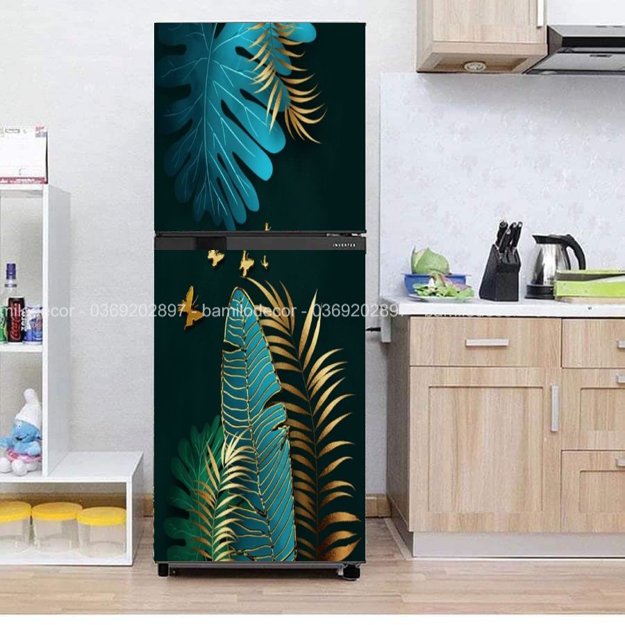 Decal dán tủ lạnh, máy gặt , keo chắc chắc, hình ảnh in nét, không phai màu.