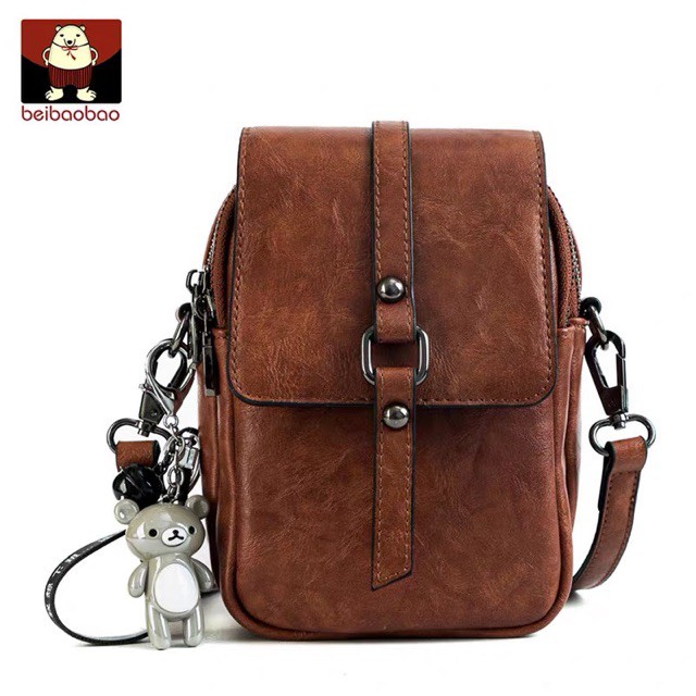 Túi Xách Nữ, Túi Đựng Điện Thoại Kèm Gấu 03