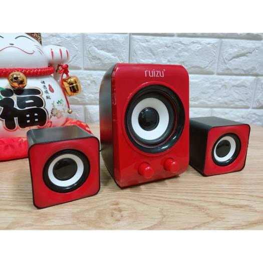 Loa VI TÍNH Ruizu G33. 3 loa (2 treble + 1 bass) giá rẻ. VI TÍNH QUỐC DUY