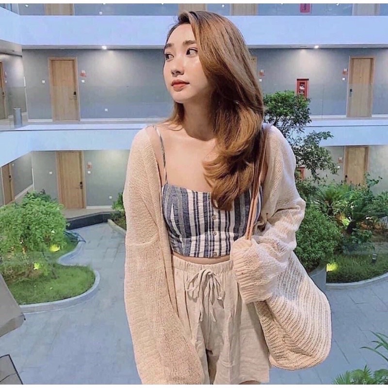 Áo Khoác Len Mỏng DOLA CLOTHES Áo Cardigan Mỏng Khoác Nhẹ ơi ơi ơi