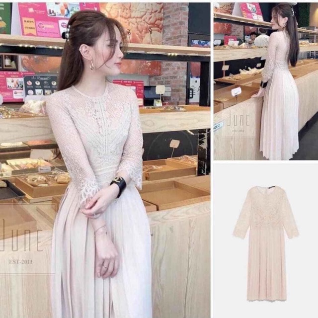 Đầm ren Zara hàng xuất