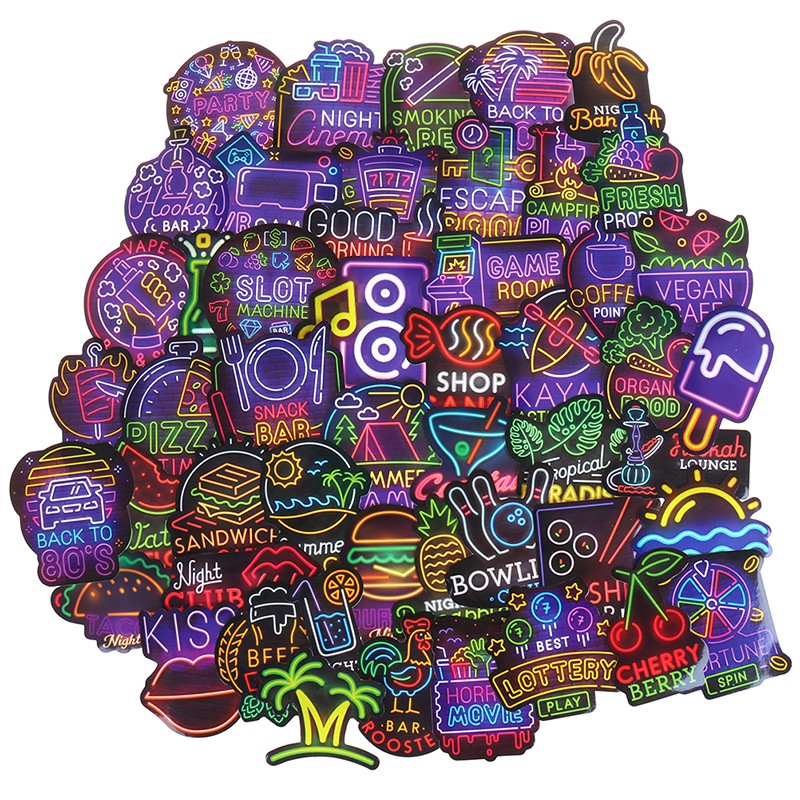 Set 50 Miếng Dán Trang Trí Đa Năng Tiện Dụng