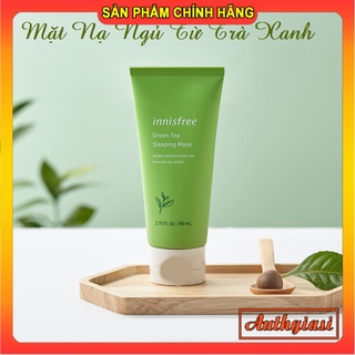 Mặt nạ ngủ trà xanh Innisfree Green Tea Sleeping Mask Tuýp không cẩn rửa lại với nước 80ml