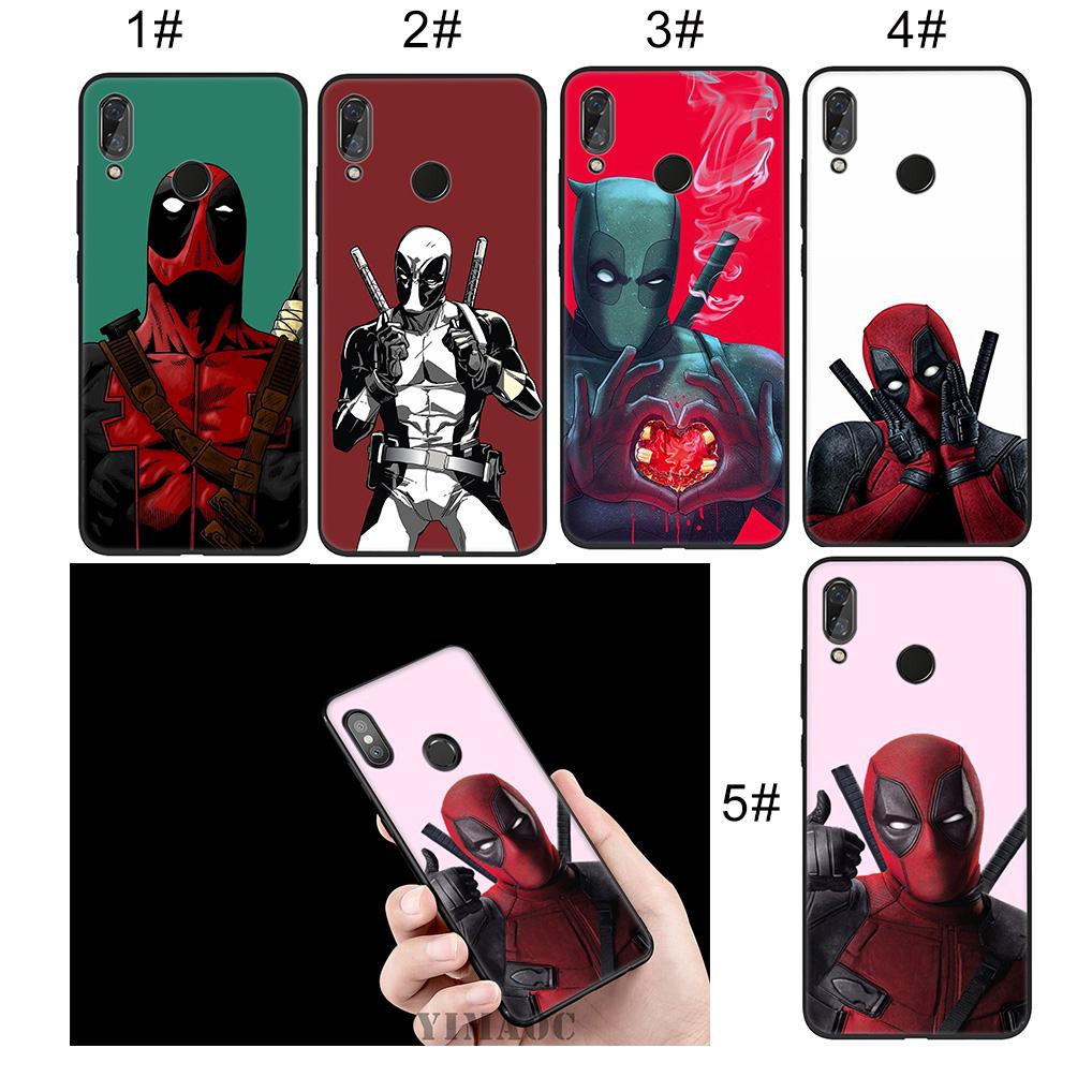 Ốp điện thoại in hình deadpool cho Xiaomi Redmi Note 4 4A 4X 5 5A 6 Pro