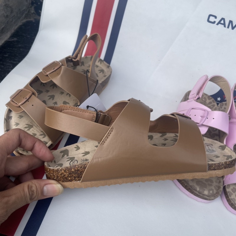 Sandal bé trai bé gái C&amp;A  Dép quai hậu trẻ em da thật đế mềm xuất dư 0622