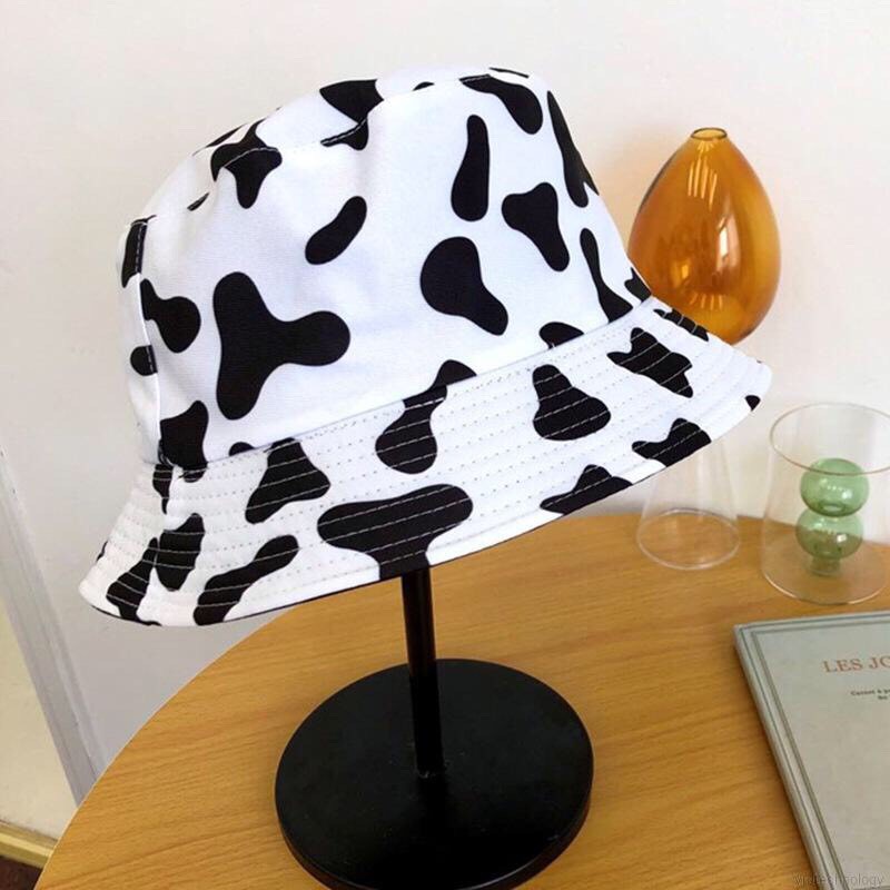 Mũ tai vành Bucket bò sữa với chất liệu 2 lớp vải cotton chắc chắn cao cấp thoáng mát