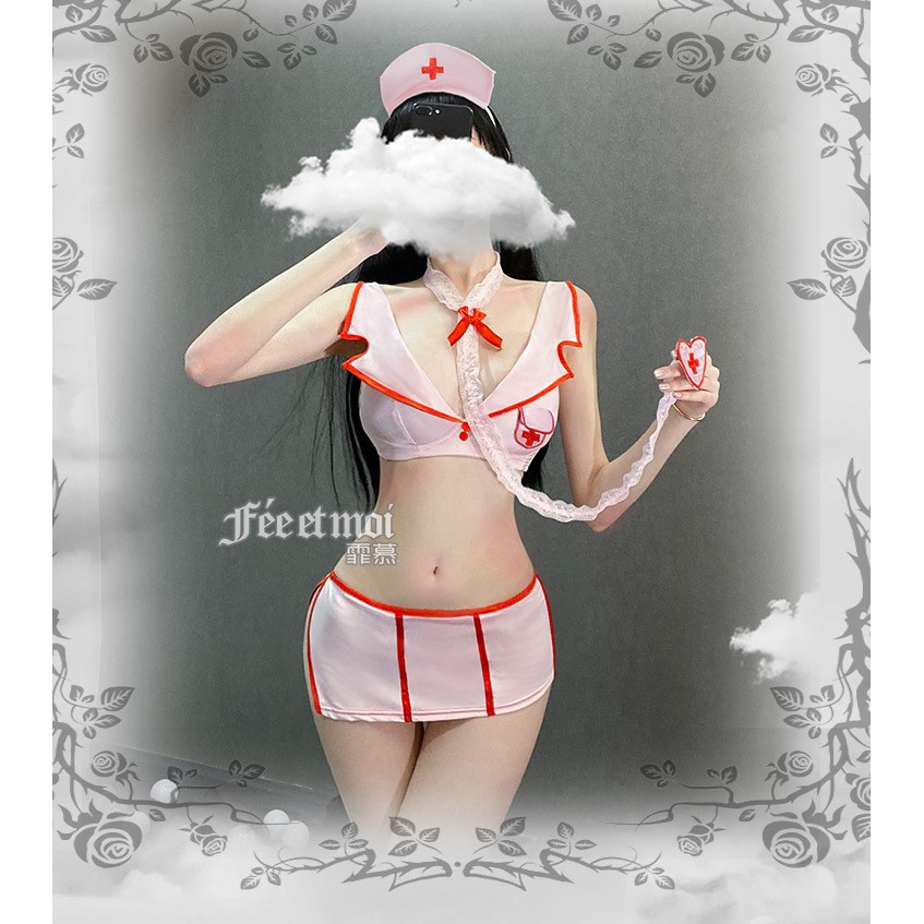 Đồ ngủ Cosplay nữ y tá có cúp ngực | BigBuy360 - bigbuy360.vn