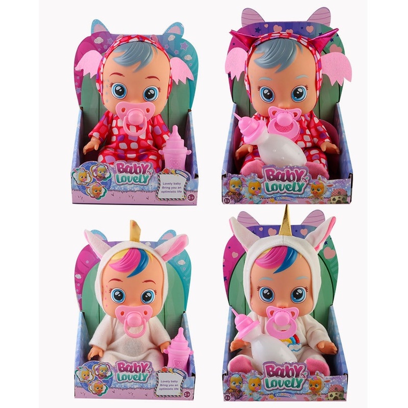 Cute Versatile 3D Vinyl Baby Doll for Girls 4-6 Years Old Children Gift