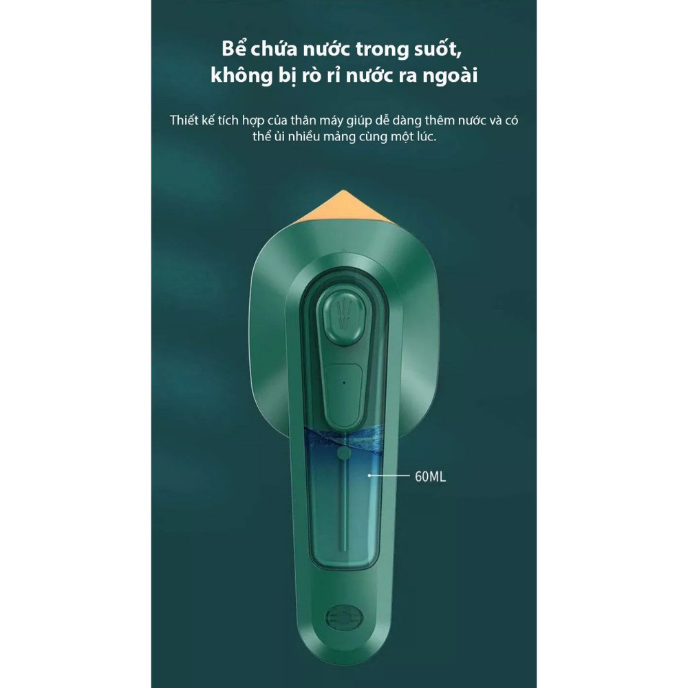Bàn ủi hơi nước cầm tay mini, bàn là hơi nước mini du lịch 33w nhỏ gọn tiện dụng, bảo hành 12 tháng Quà tặng từ Huggies