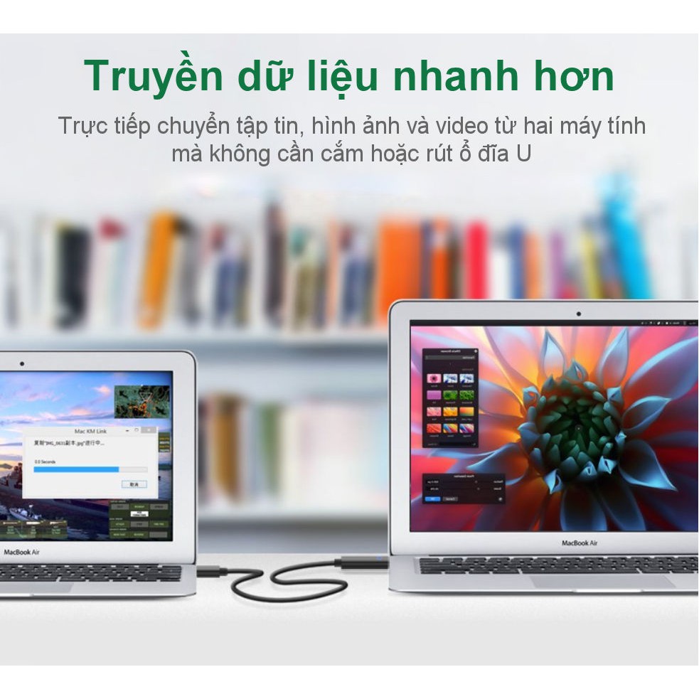 Cáp dữ liệu USB 2.0 sang USB type C tích hợp chipset dài 2m UGREEN US318 70420