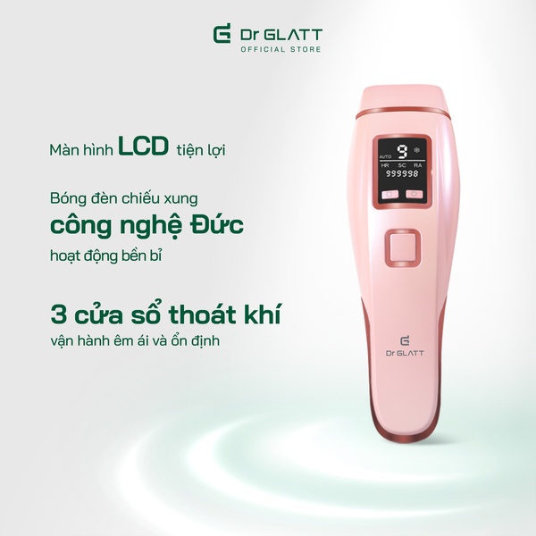 Máy triệt lông đa năng triệt lông vĩnh viễn, trị mụn, trẻ hoá da DR GLATT IPL PRO