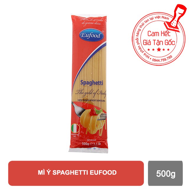 Mì ý spaghetti EUFOOD gói 500g