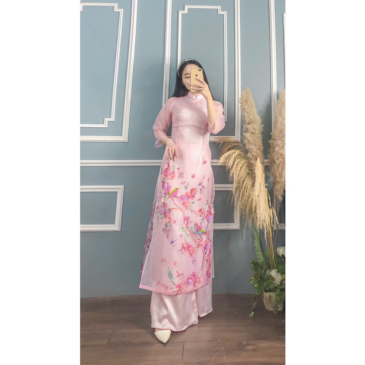 ÁO DÀI HỒNG OANH CÓ QUẦN