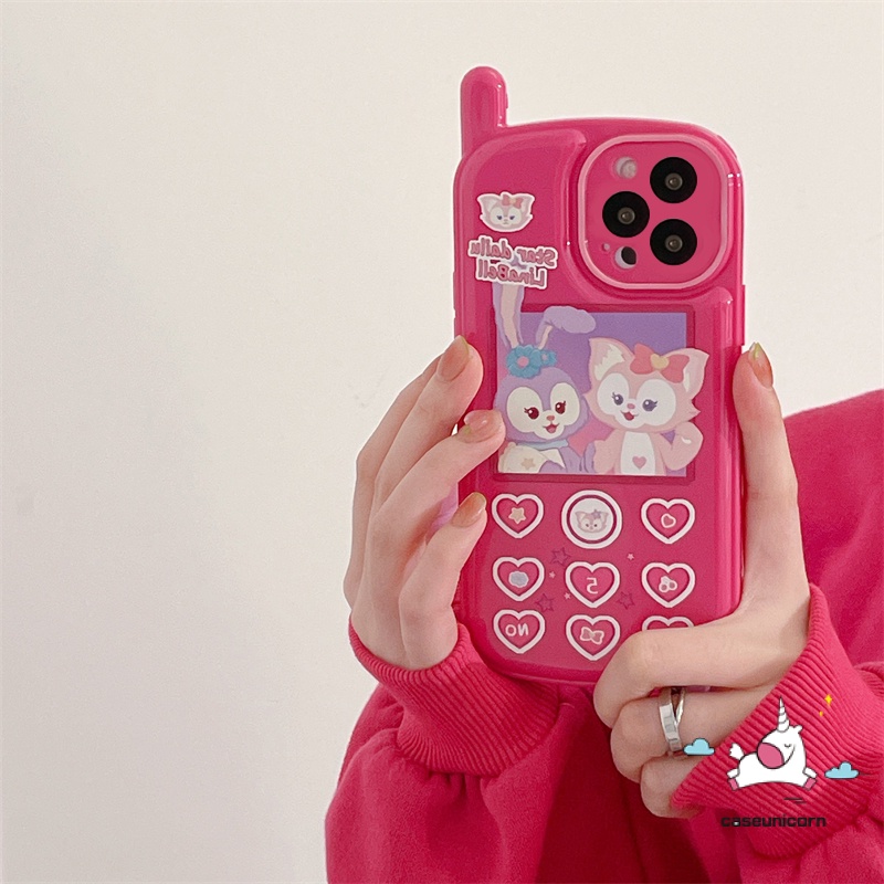 Ốp Điện Thoại Mềm Đệm Khí Hình Disney Linabel StellaLou Sáng Tạo Cho iPhone 11 12 13 14 Pro MAX 7 8 Plus X XR XS MAX