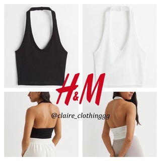 Áo h&m dây buộc cổ halterneck v-neck top