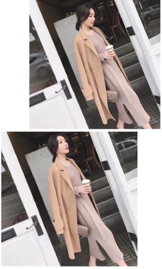 Váy len dáng dài cao cấp phong cách hàn quốc