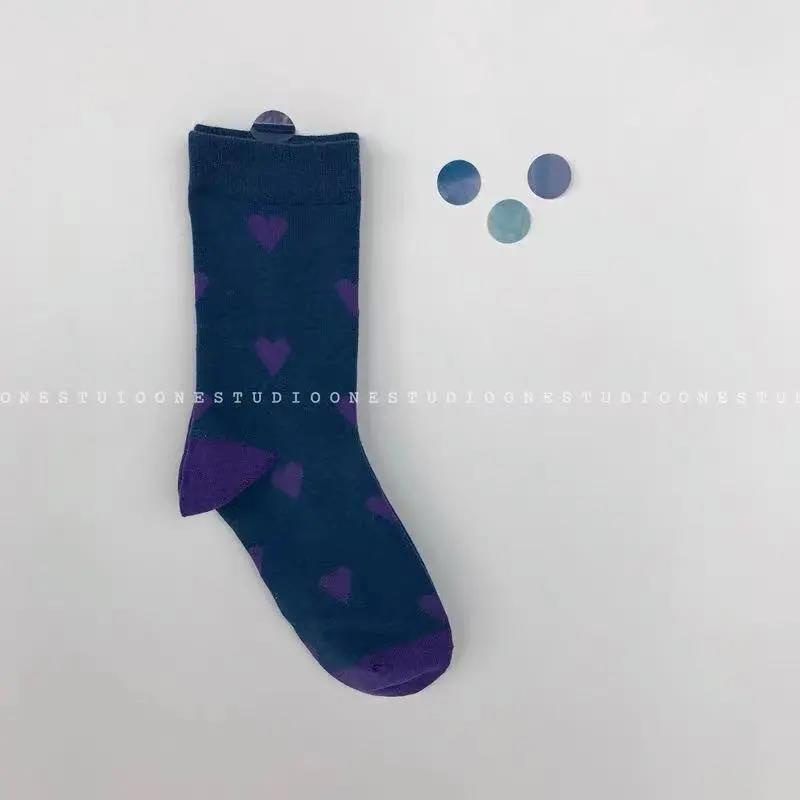 Vớ Cổ Vừa In Họa Tiết Trái Tim Dễ Thương Phong Cách Nhật Bản Thời Trang Xuân Thu Cho Nữ