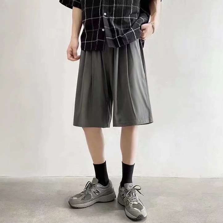 Quần Short Màu Trơn Thời Trang Hàn Quốc Năng Động Cho Nam