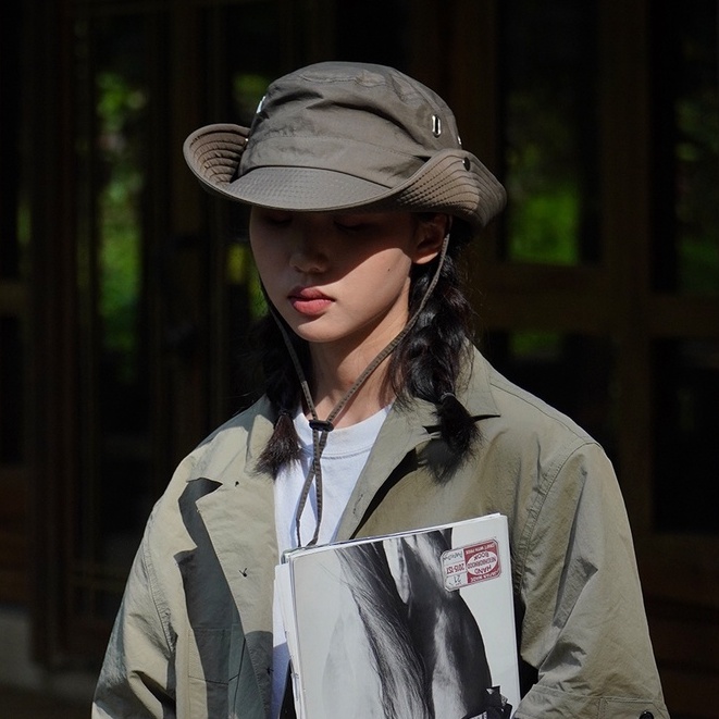 Mũ Xô Chống Nắng Thoáng Khí Có Dây Rút Phong Cách Nhật Bản