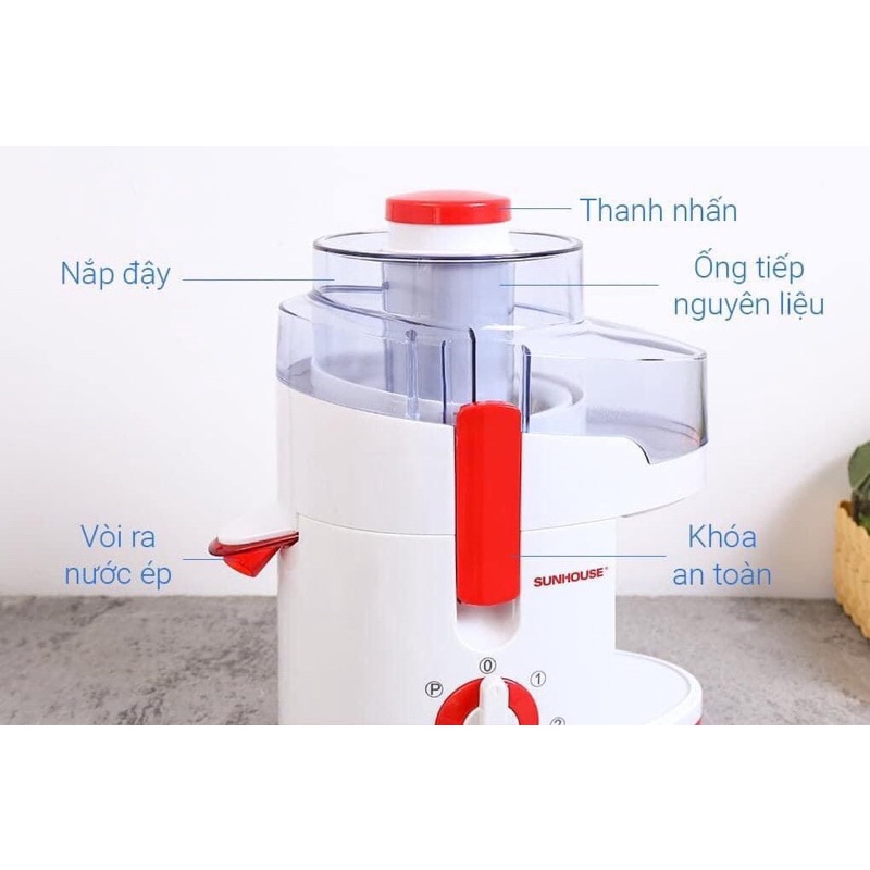 Máy ép trái cây, hoa quả Sunhouse, bảo hành 12 tháng, 1 đổi 1 trong vòng 7 ngày