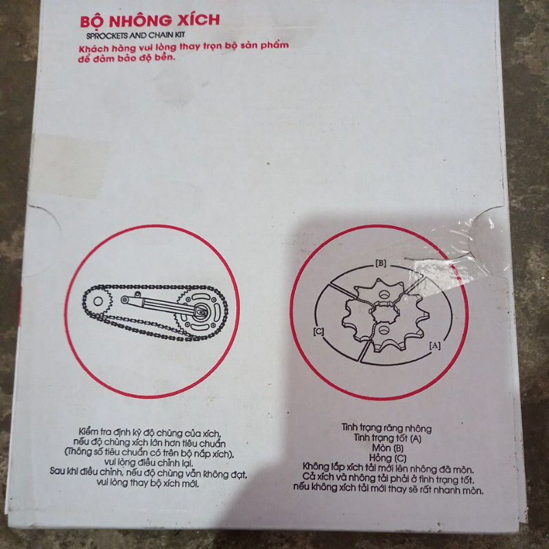 Bộ nhông xích sirius và jupiter chính hãng YAMAHA