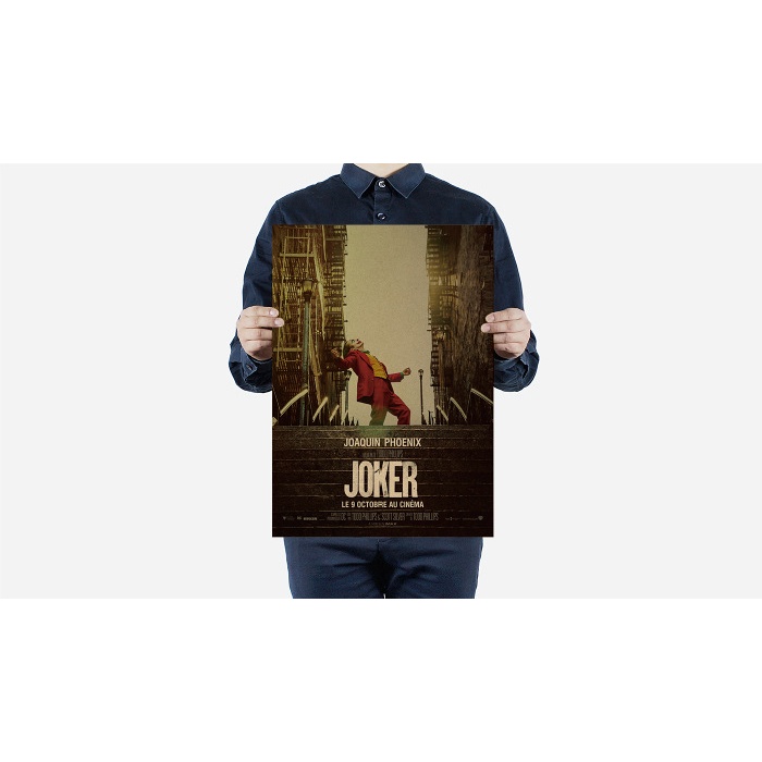 Poster phim Joker 51x36 trang trí