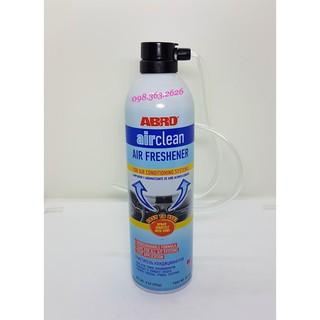 Dung dịch vệ sinh khử mùi điều hoà xe ô tô abro air cleaner usa 255g