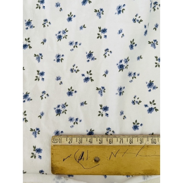 Vải thun cotton 4c Hàn hoa nhí