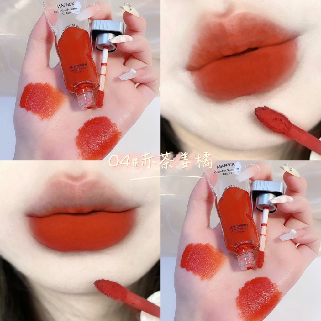 Son Kem Lì MAFFICK Mềm Môi Căng Mọng Ice Cube Velvet Cute Doll Tuýp