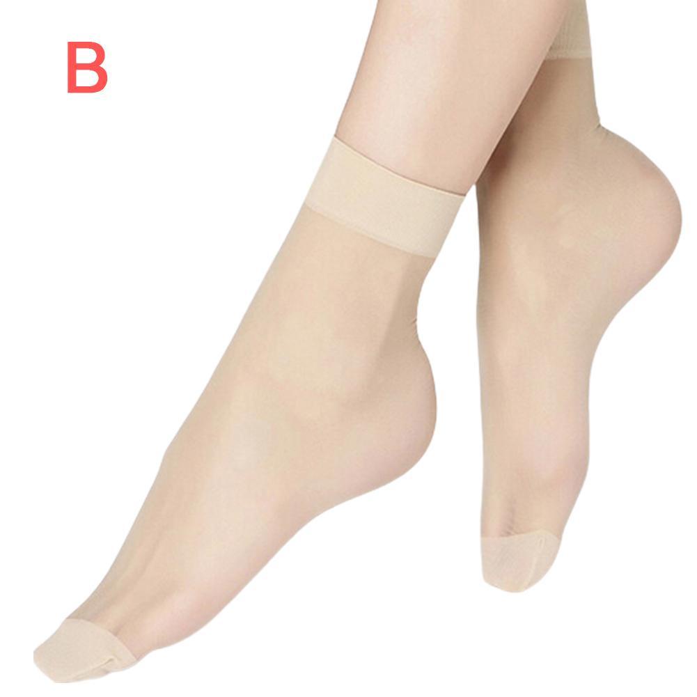 Vớ Ngắn Mỏng Xuyên Thấu Màu Đen Thời Trang Quyến Rũ Cho Nữ O5Z5
